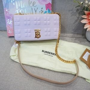 Burberry Lola colorbloack quilted chain bag